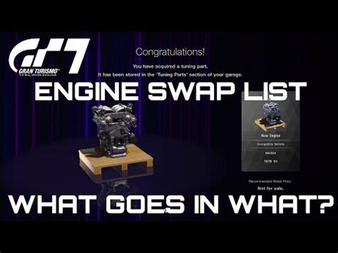 0-liter 2JZ-GTE inline-6 <b>engine</b>. . Gt7 engine swap list